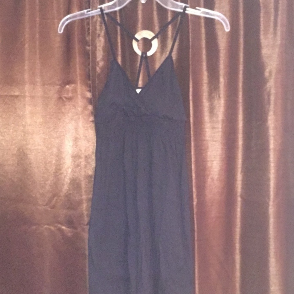 Black spaghetti strap dress